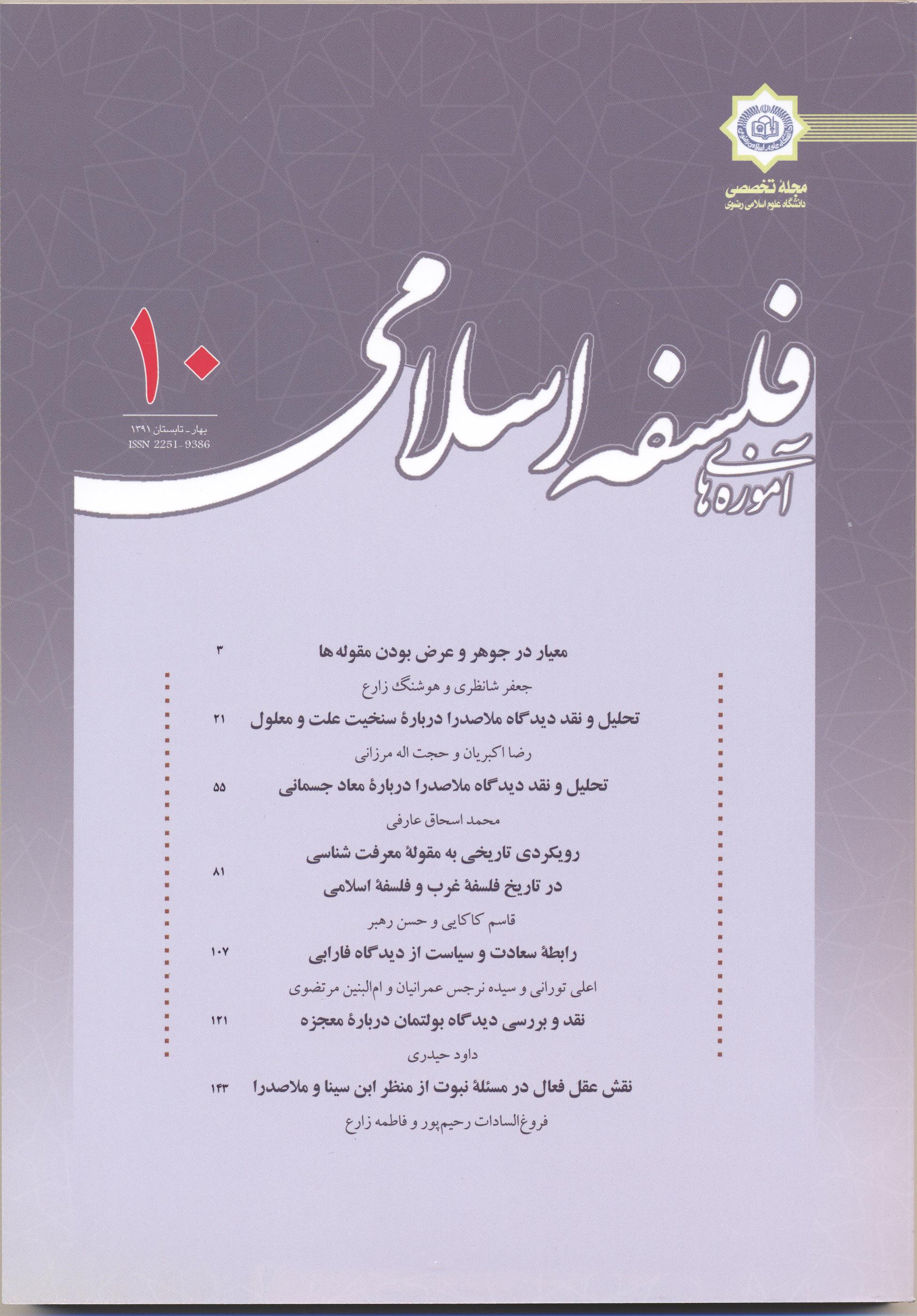 اطلاق‌گرایی معرفتی در حکمت متعالیه