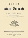Kritit der reinen vernunft 