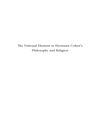  مبادی ملی در فلسفه و دین هرمان کوهن [کتاب انگلیسی]	