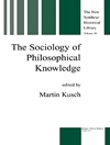 جامعه‌شناسی معرفت فلسفی [کتاب انگلیسی]