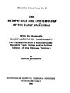 The metaphysics and epistemology of the early Vaiśeṣikas : with an appendix Daśapadārthī of Candramati (a translation with a reconstructed Sanskrit text, notes, and a critical edition of the Chinese version)