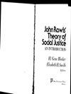 نظریه عدالت اجتماعی جان رالز: مقدمه [کتاب انگلیسی]